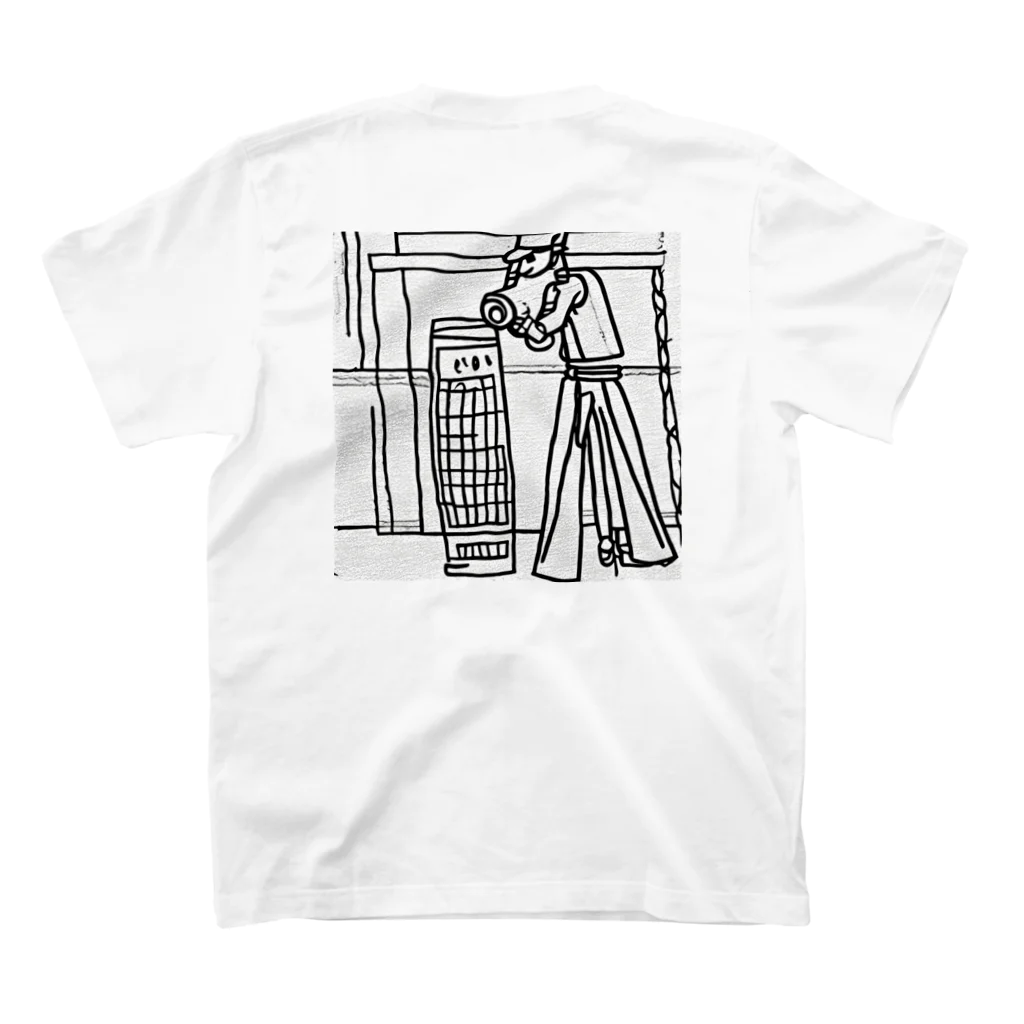 ゴールドビアのline drawing T-shirts,Type-b Regular Fit T-Shirtの裏面