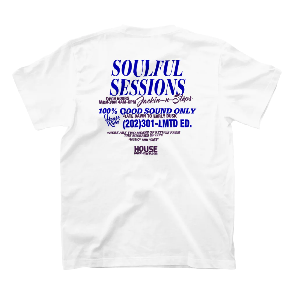 HOUSE DANCE MANIAの【2023SS】Soulful Sessions スタンダードTシャツの裏面