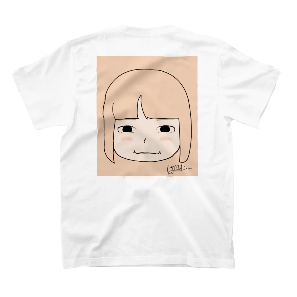 ぽにぷに定食のおんぶにだっこ姫 スタンダードTシャツの裏面