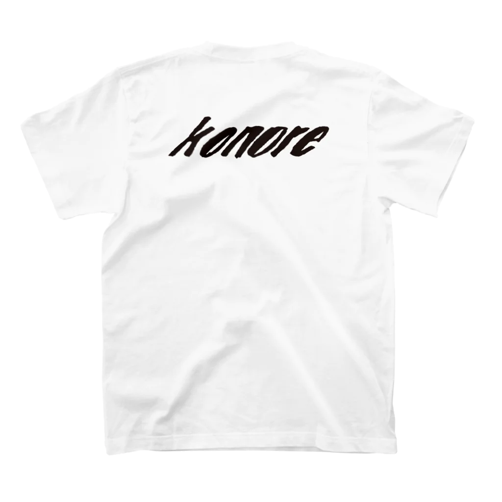 konore OFFICIAL MERCH STOREのTATA LOGO Regular Fit T-Shirtの裏面