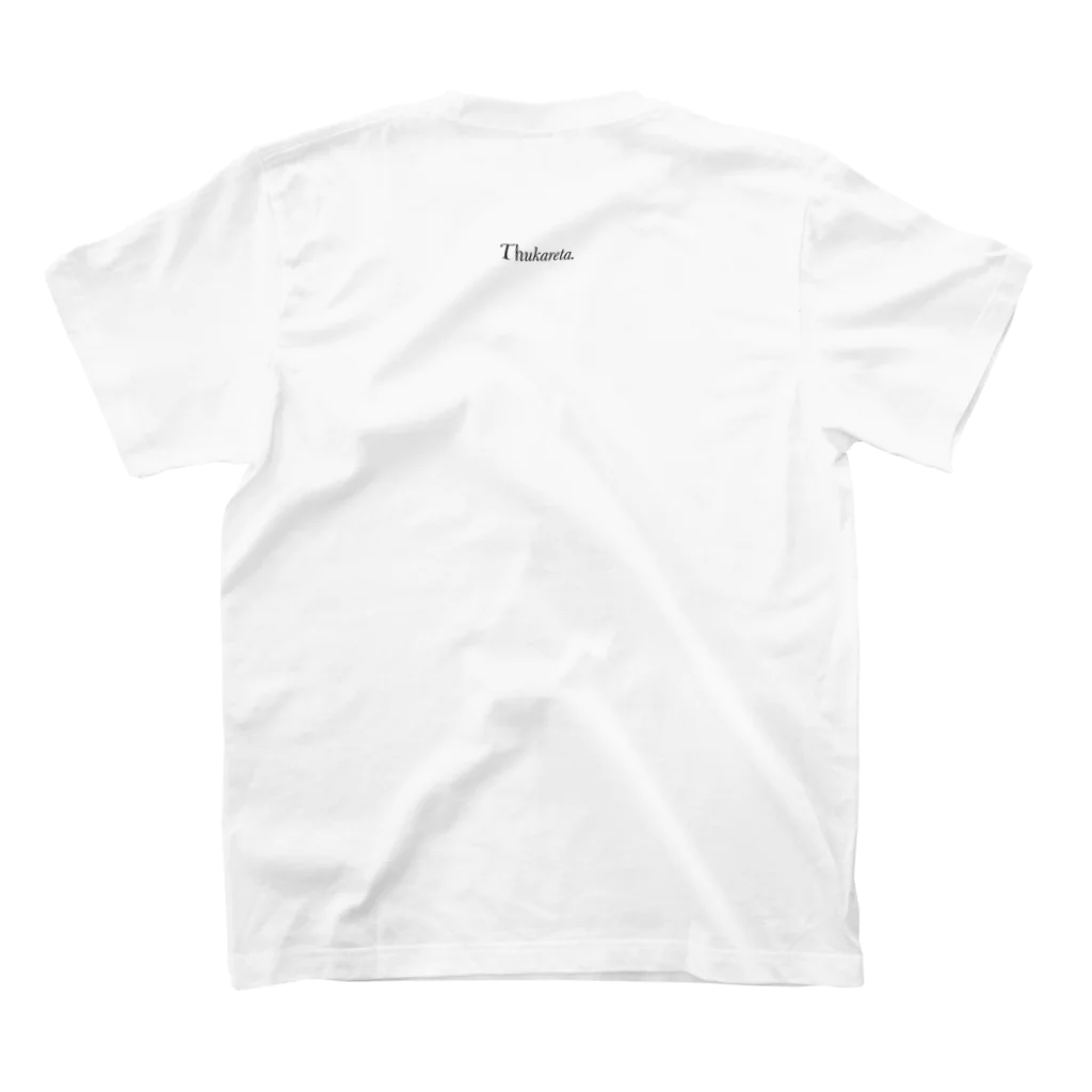 あまもりですねの疲労困憊。 スタンダードTシャツの裏面