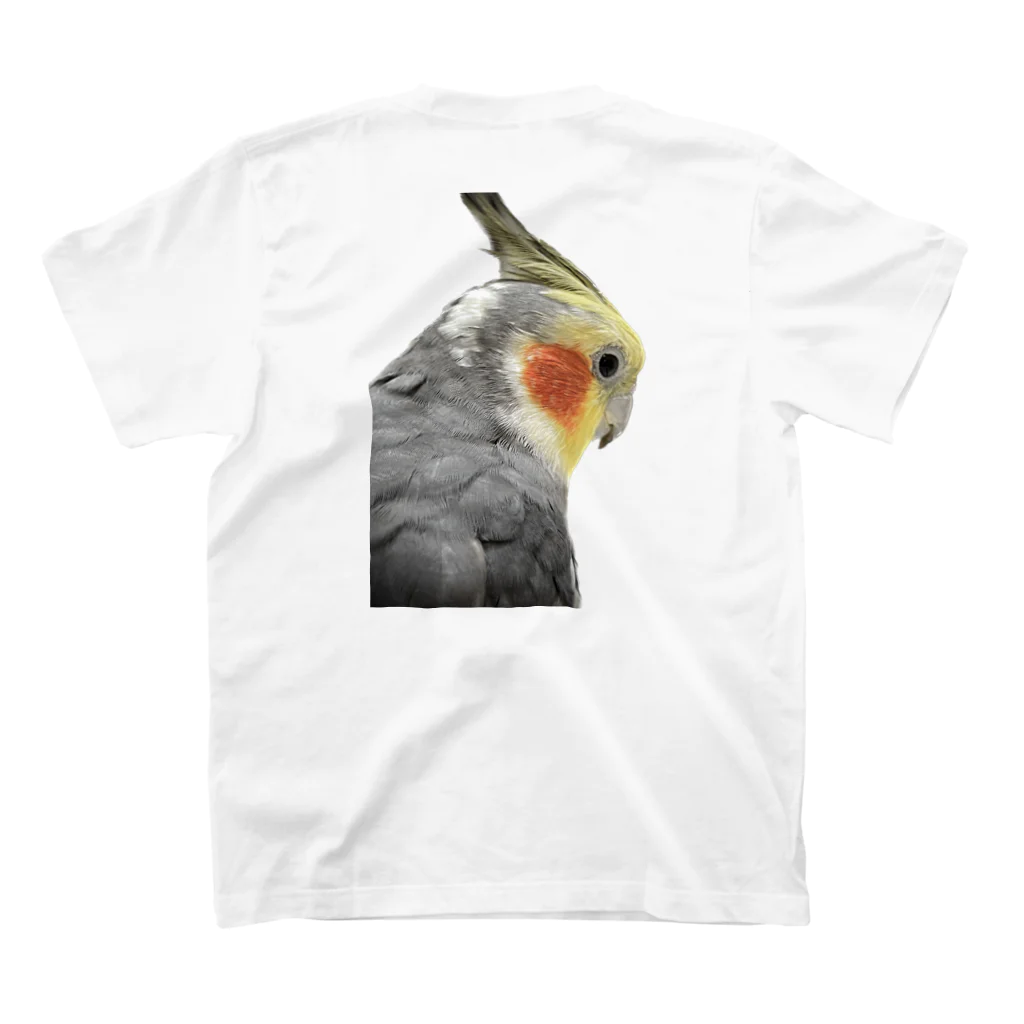 オカメ日記chのオカメインコのグッズ スタンダードTシャツの裏面