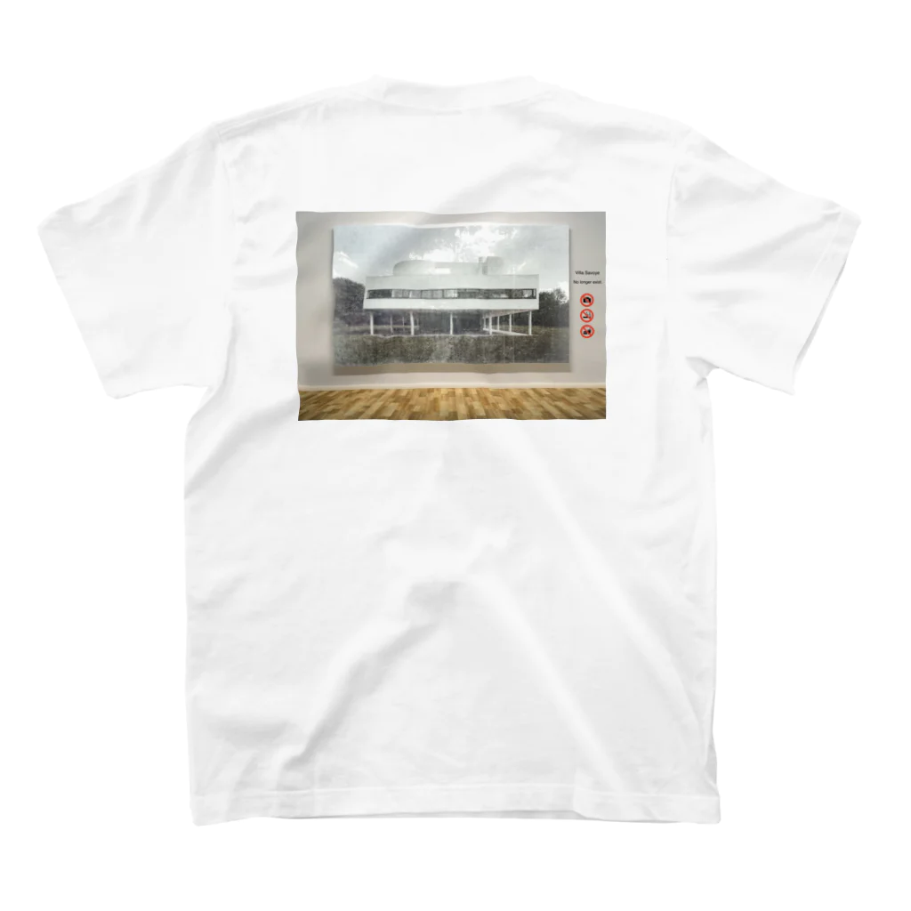 ハルティン<designed by an architect>のART×名建築 サヴォア邸 スタンダードTシャツの裏面