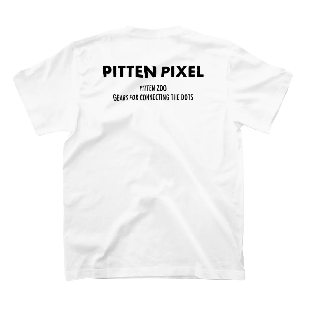 PITTEN PRODUCTSのPIXEL_FACE_01(BEE) スタンダードTシャツの裏面