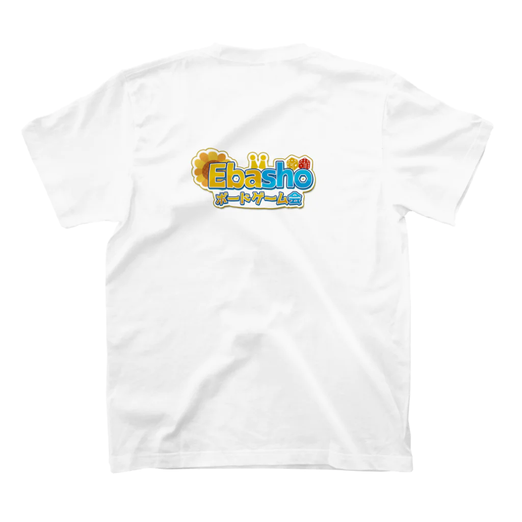 Ebasho～豊田市のボードゲーム会～の🎲Ebasho🎲　ヘッダー Regular Fit T-Shirtの裏面