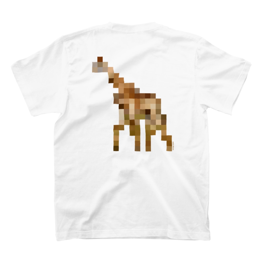 PITTEN PRODUCTSのPIXEL_ANIMAL_01(GIRAFFE) Regular Fit T-Shirtの裏面