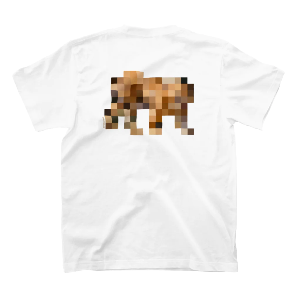 PITTEN PRODUCTSのPIXEL_ANIMAL_05(TIGER) スタンダードTシャツの裏面