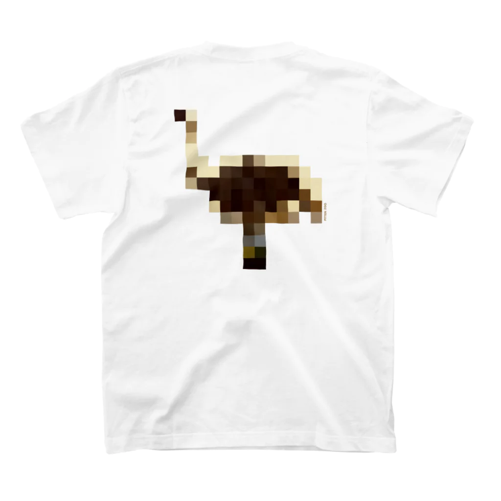 PITTEN PRODUCTSのPIXEL_ANIMAL_09(OSTRICH) スタンダードTシャツの裏面