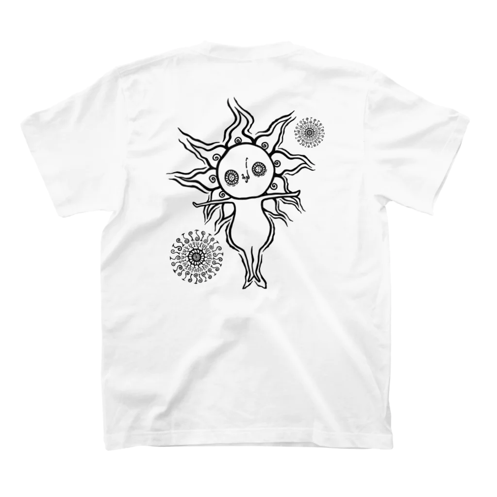 woYの太陽のバイブレーション スタンダードTシャツの裏面