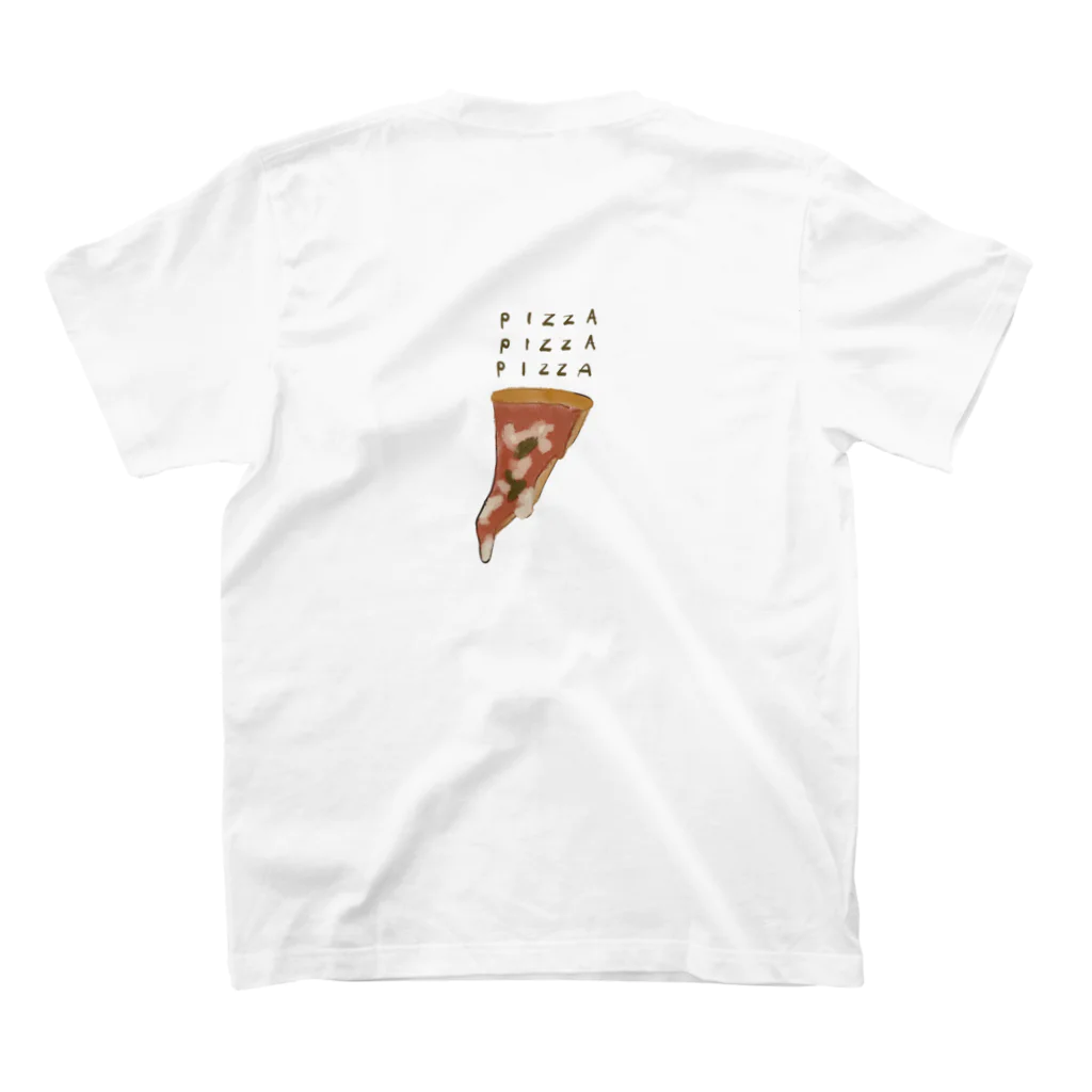 passioneのpizza スタンダードTシャツの裏面