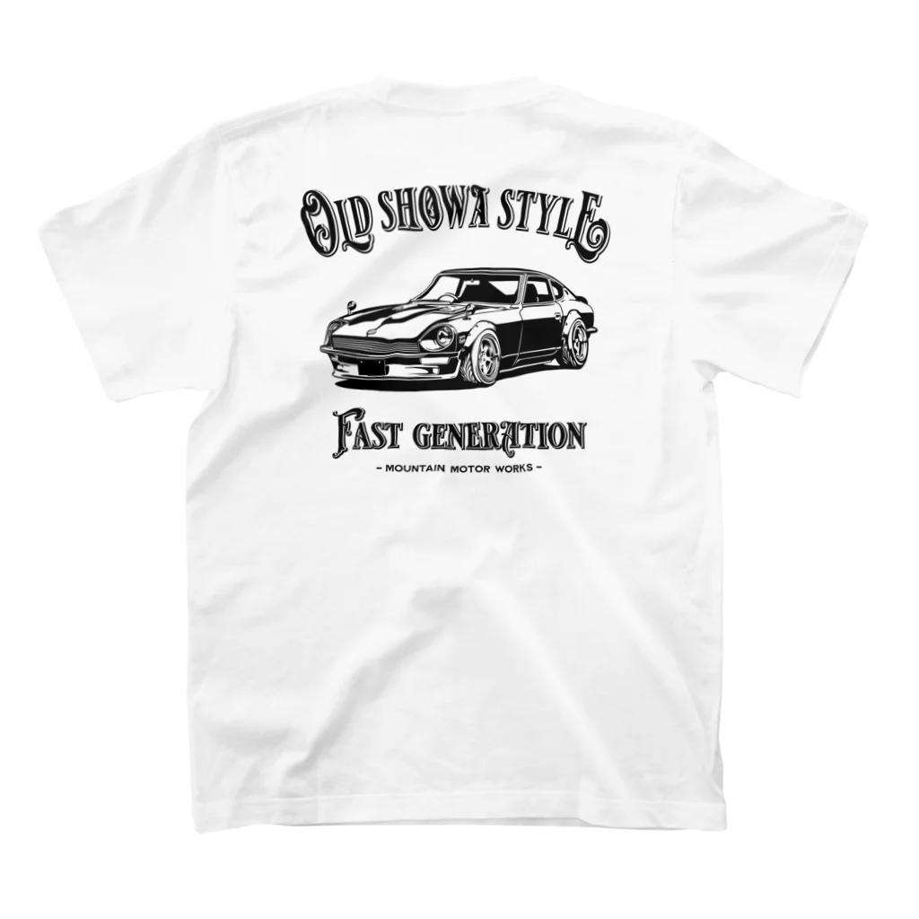 オールド昭和スタイル×クロップリッチのOLD SHOWA STYLE  S30Z半袖Tシャツ Regular Fit T-Shirtの裏面