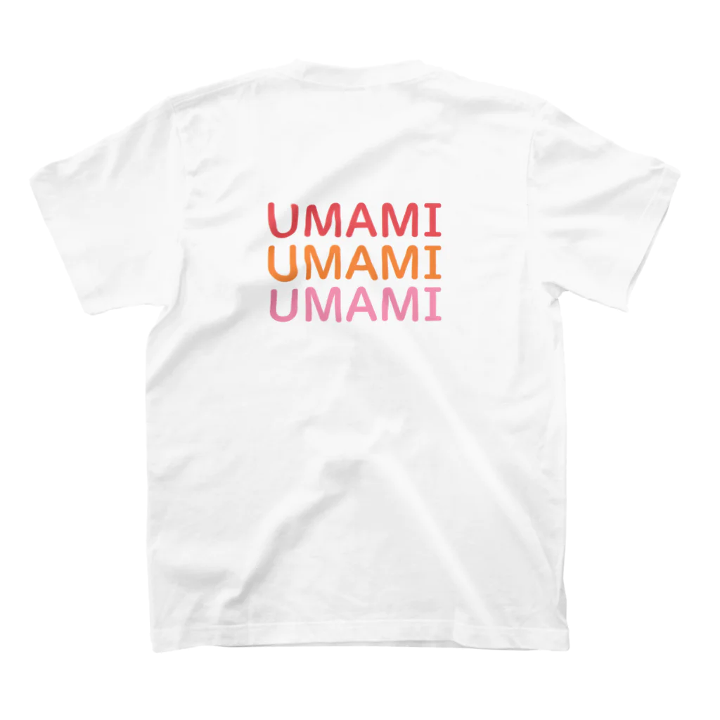 YAMAMOTO-NO-UMAMIの山本ペンギン&UMAMI スタンダードTシャツの裏面