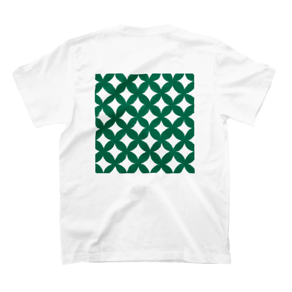 えじりようこのshippoutsunagi(green) Regular Fit T-Shirtの裏面