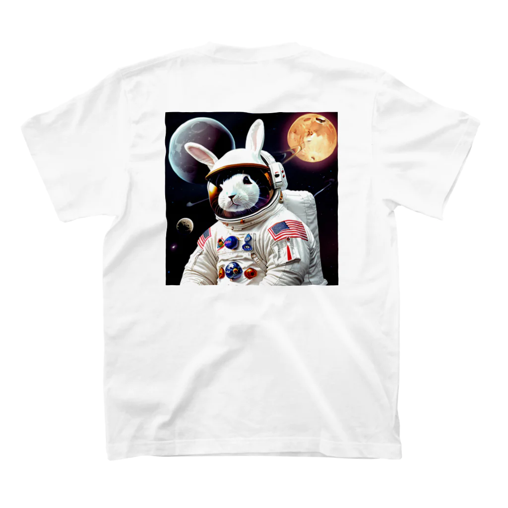 spaceinudogのspace usagi rabbit Regular Fit T-Shirtの裏面