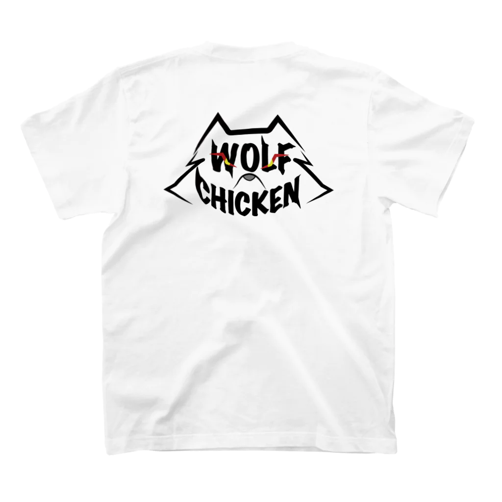 ookamiのWOLF_CHICKEN Regular Fit T-Shirtの裏面