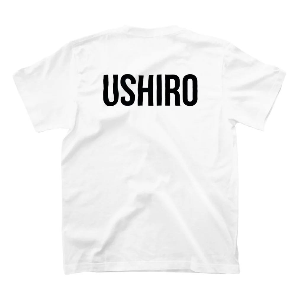 ○△□。のMAE&USHIRO(前後) スタンダードTシャツの裏面