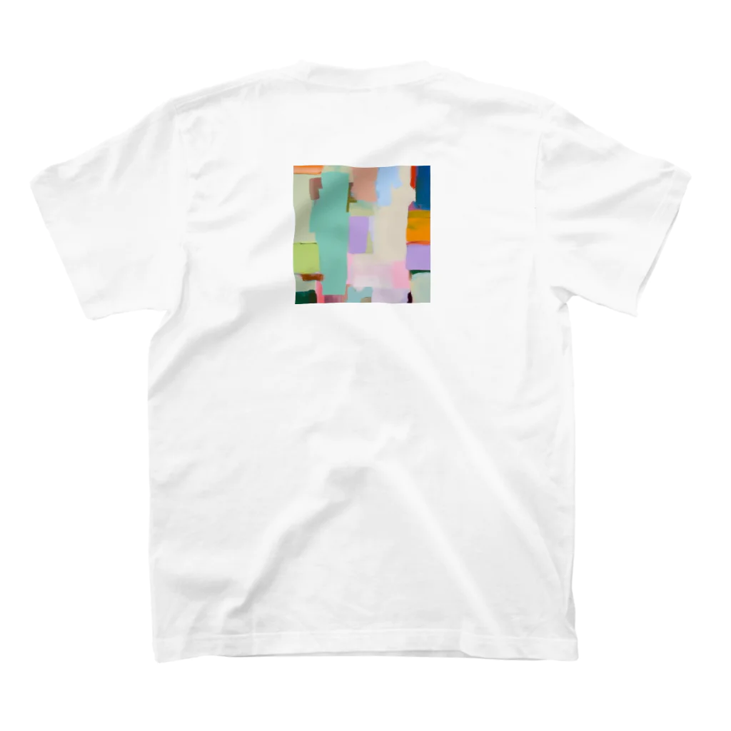 artisticのabstractペインティング Regular Fit T-Shirtの裏面