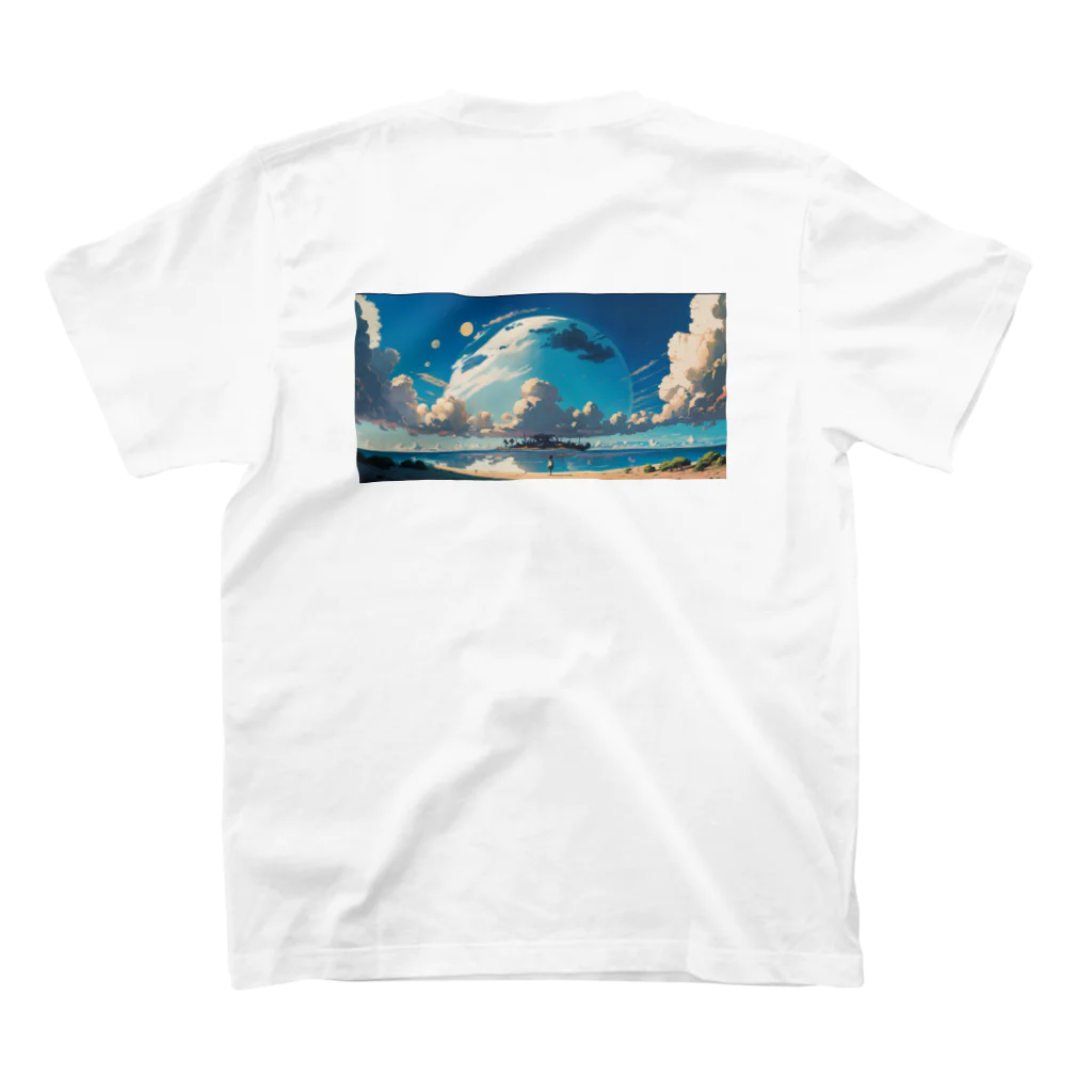 ギフト丸の海と空と私 スタンダードTシャツの裏面