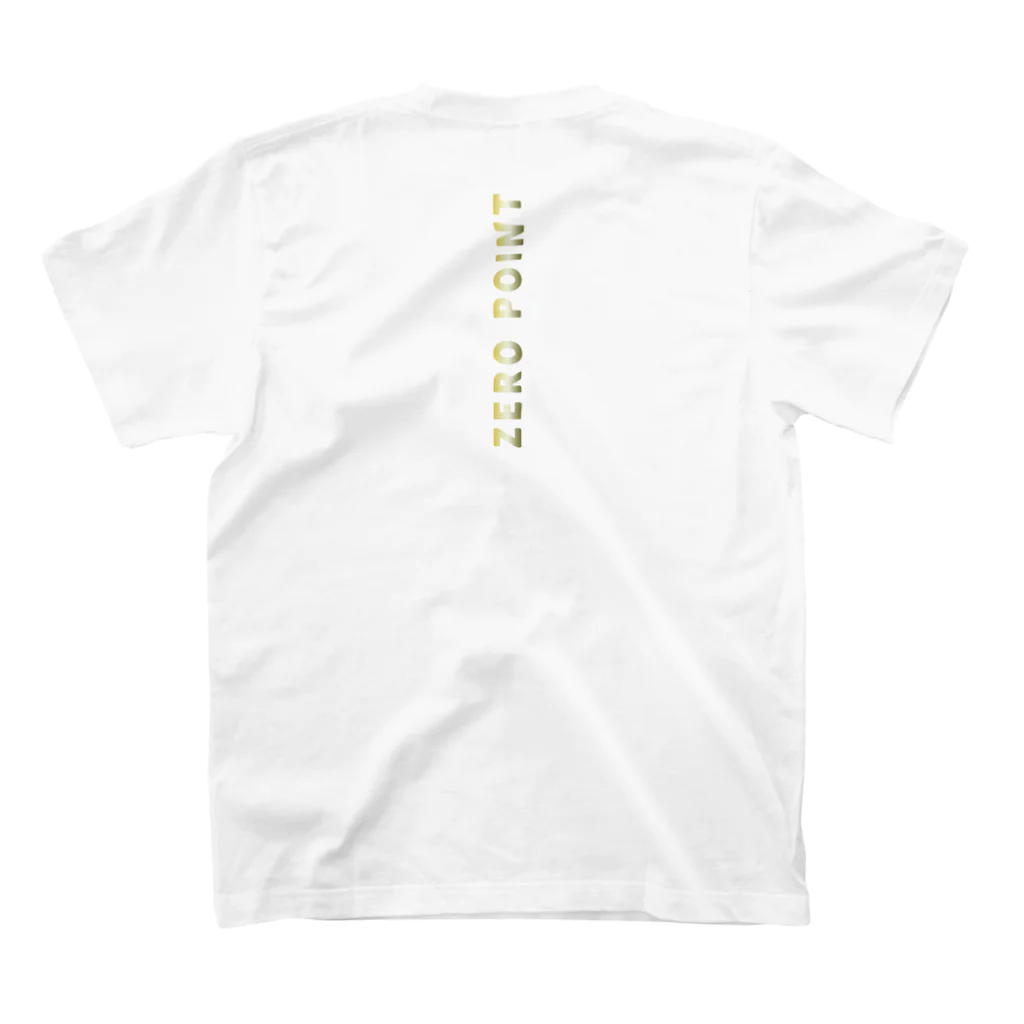 ZERO POINT 銀座の風パン雷パン（風神雷神） Regular Fit T-Shirtの裏面