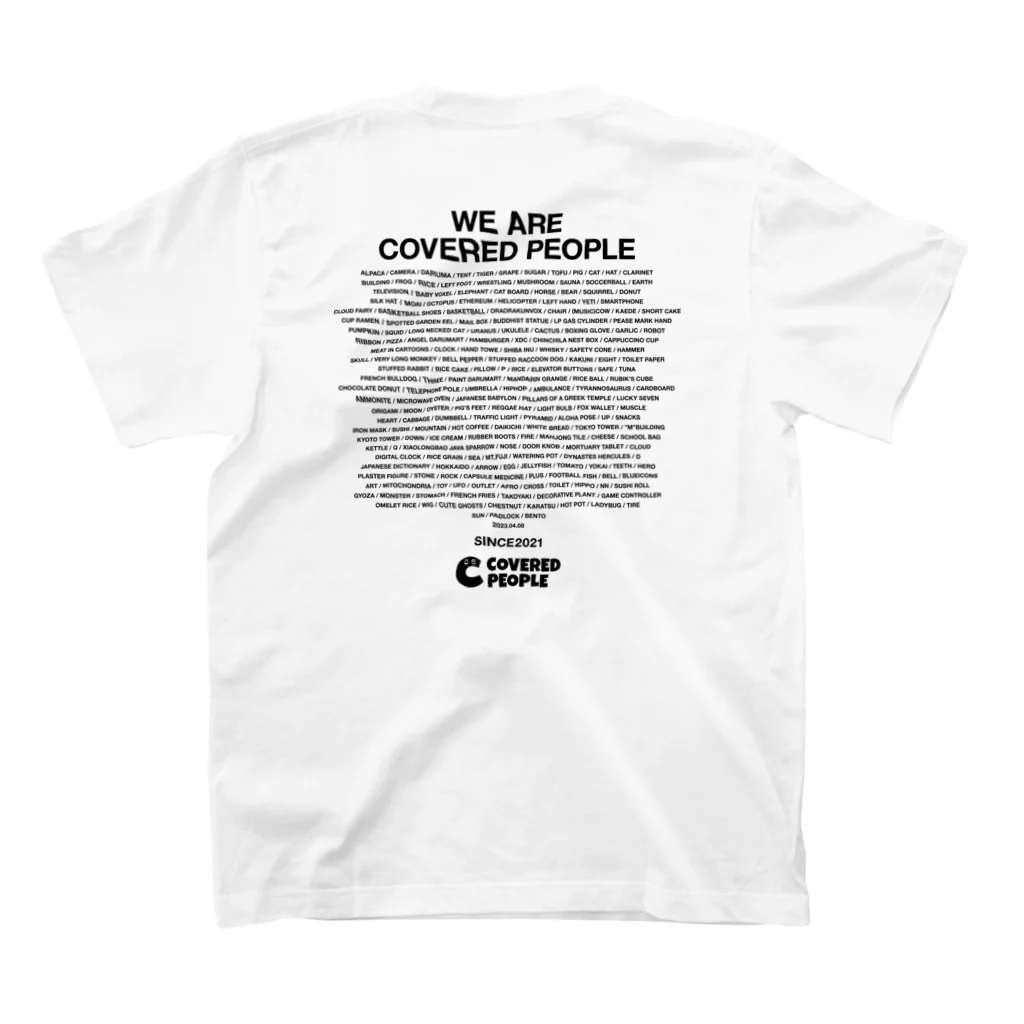 COVERED PEOPLE OFFICIAL SHOPのオールスター Regular Fit T-Shirtの裏面