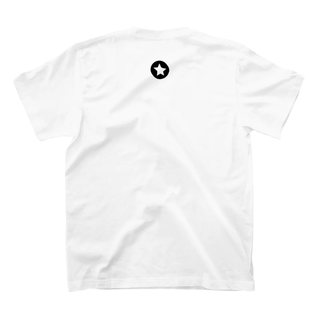 7IRO GLAMOUROUSの7IROロゴ細字 白Tシャツ スタンダードTシャツの裏面