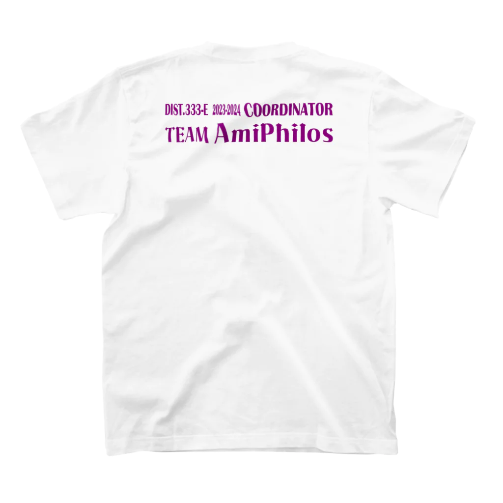 Studio　U49のTEAM　AMIPHILOS スタンダードTシャツの裏面