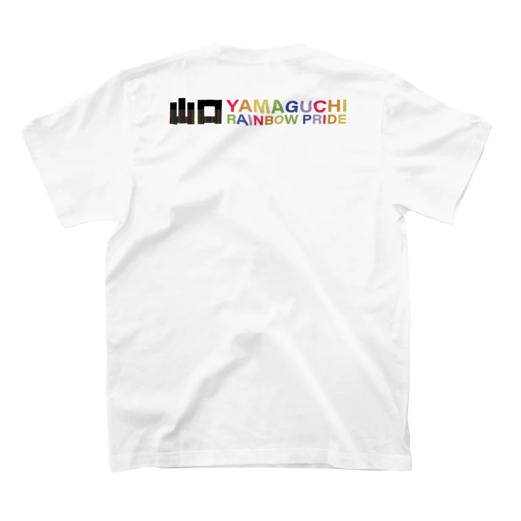 rainbowyamaguchiの山口レインボープライド2023グッズ スタンダードTシャツの裏面