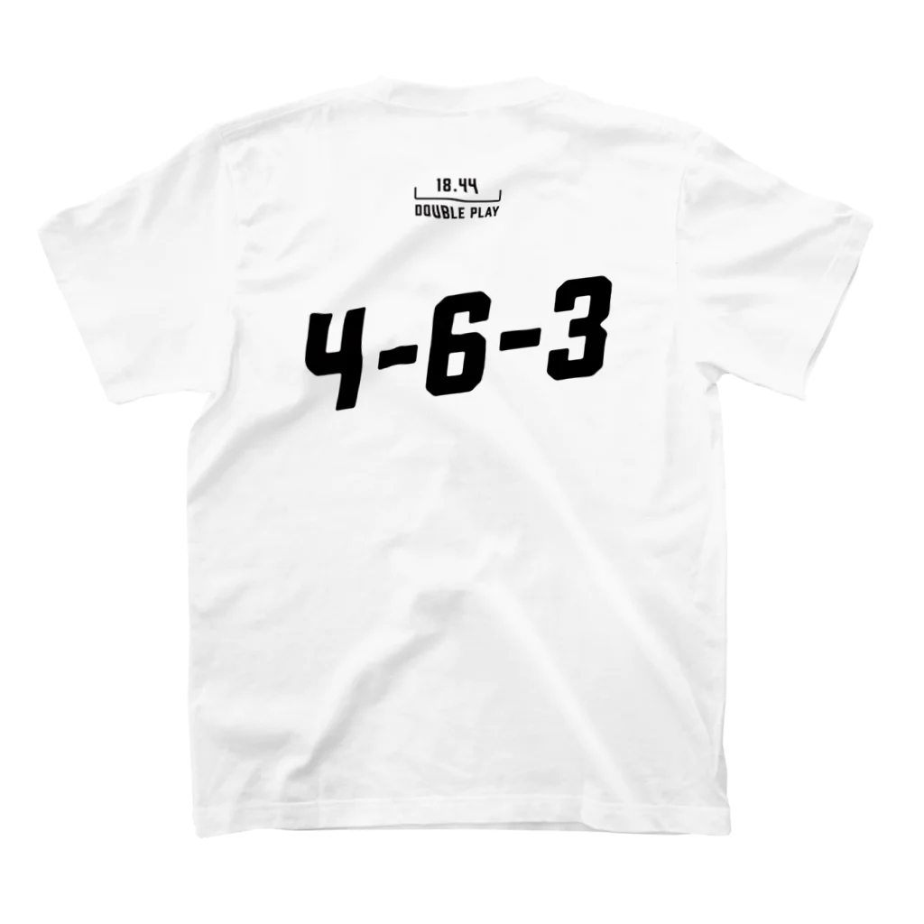 18.44 BASEBALLの4-6-3　ダブルプレイ スタンダードTシャツの裏面