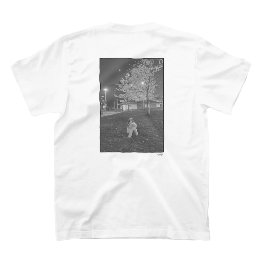 KRING ONLINE STOREのPHOTO TEE SAKURA BACKPRINT スタンダードTシャツの裏面