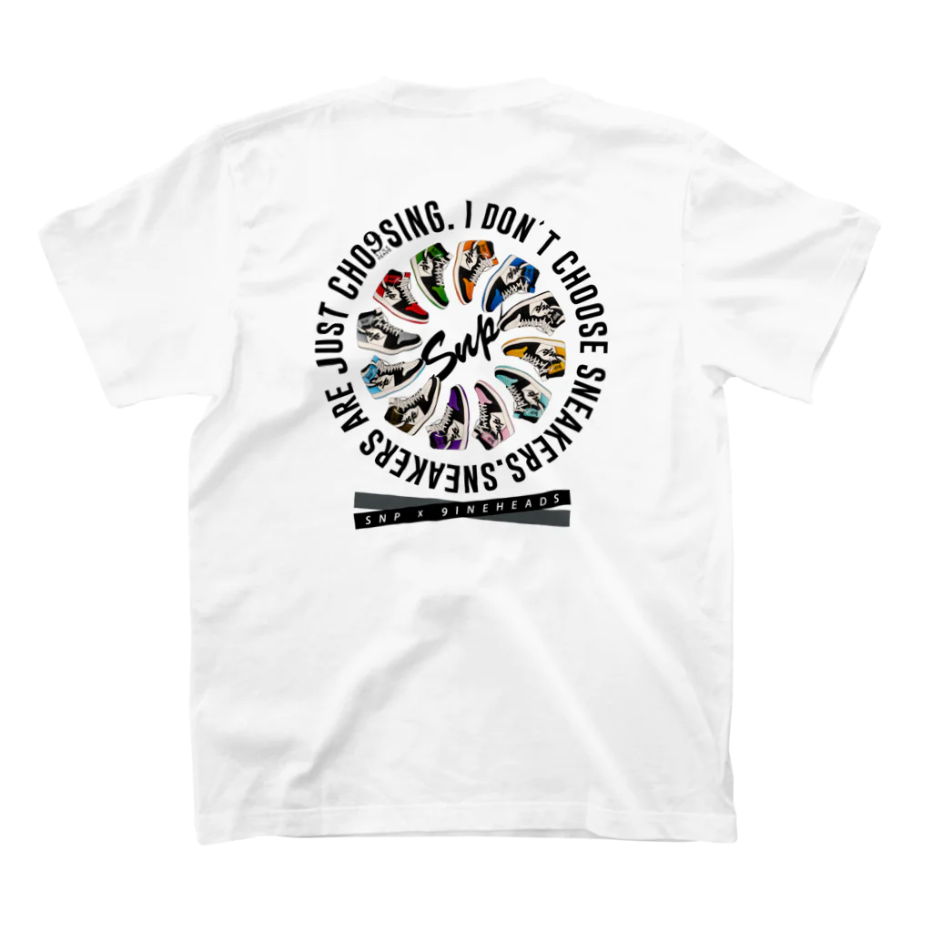 王子のアパレル SnprinceのSnp×9ine SneakersCircle スタンダードTシャツの裏面