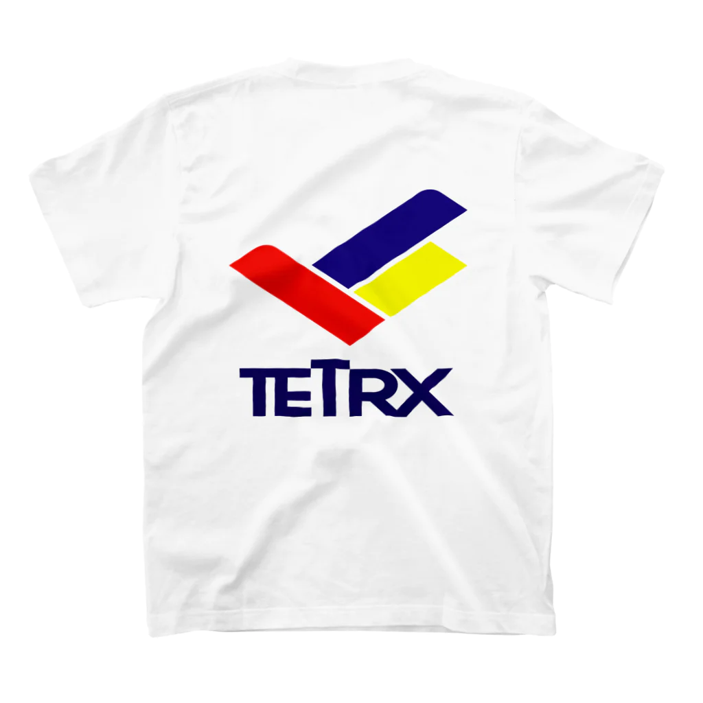リジット・モータースポーツのTETRX透過ロゴ スタンダードTシャツの裏面