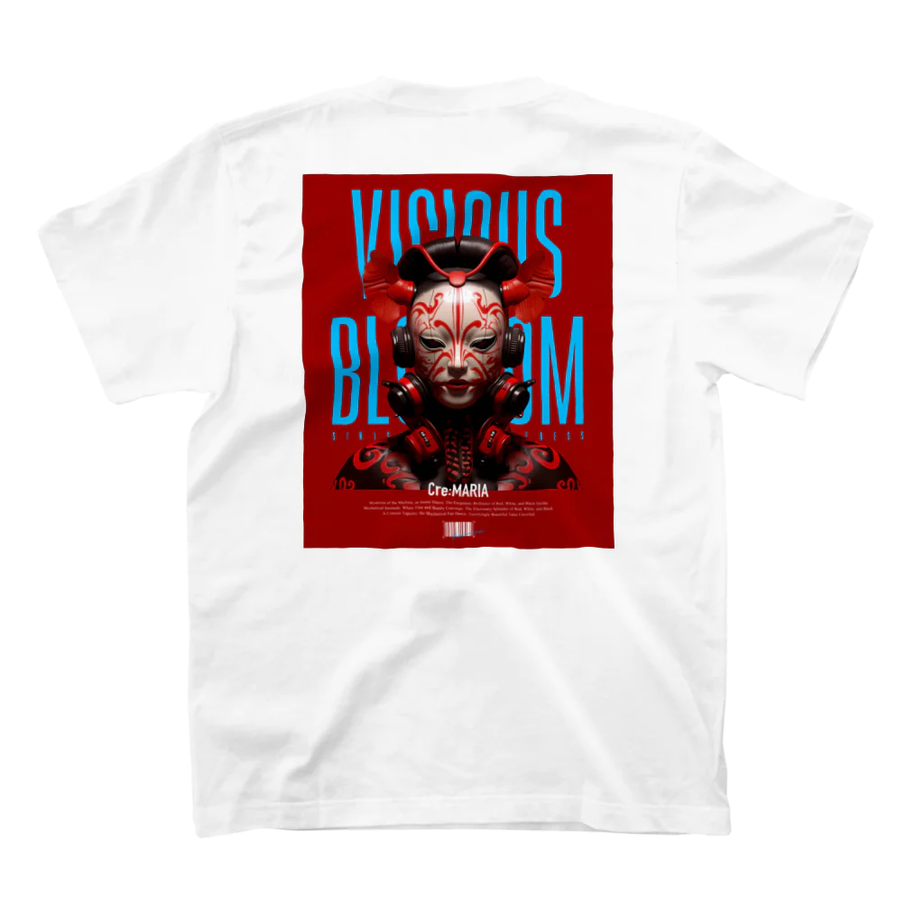 Cre:MARIAのVicious Blossom -芸者- ver.red スタンダードTシャツの裏面