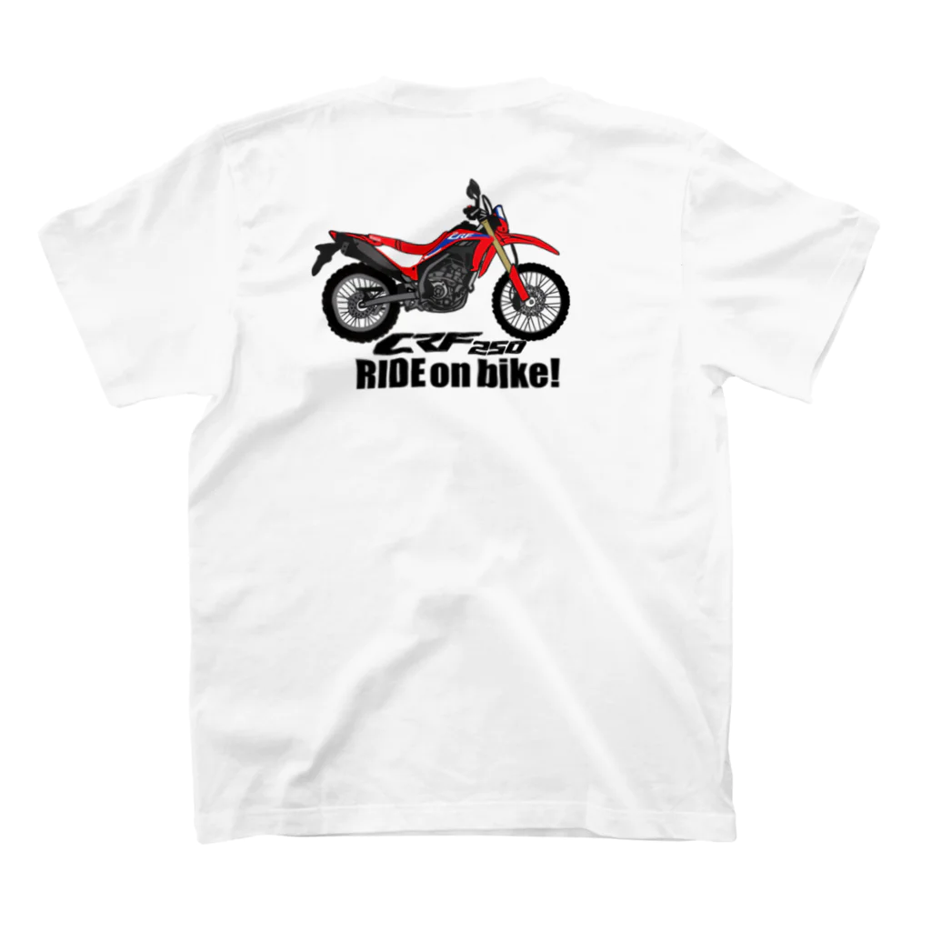 15motorsのcrf250Tシャツ スタンダードTシャツの裏面