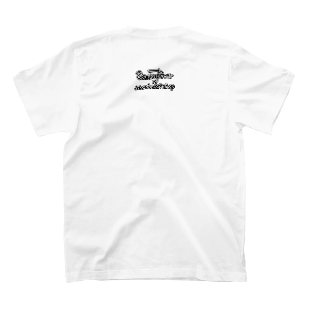 a-bow's workshop(あーぼぅズ ワークショップ)のWant a Beer x a-bow’s workshop コラボ スタンダードTシャツの裏面