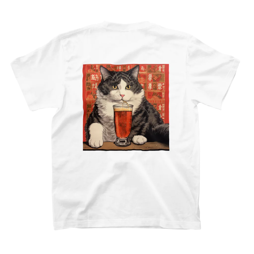 NEKO BreweryのHACHIWARE LAGER スタンダードTシャツの裏面