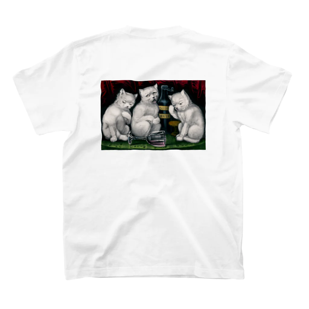 Painting T'sのDrunk cats スタンダードTシャツの裏面