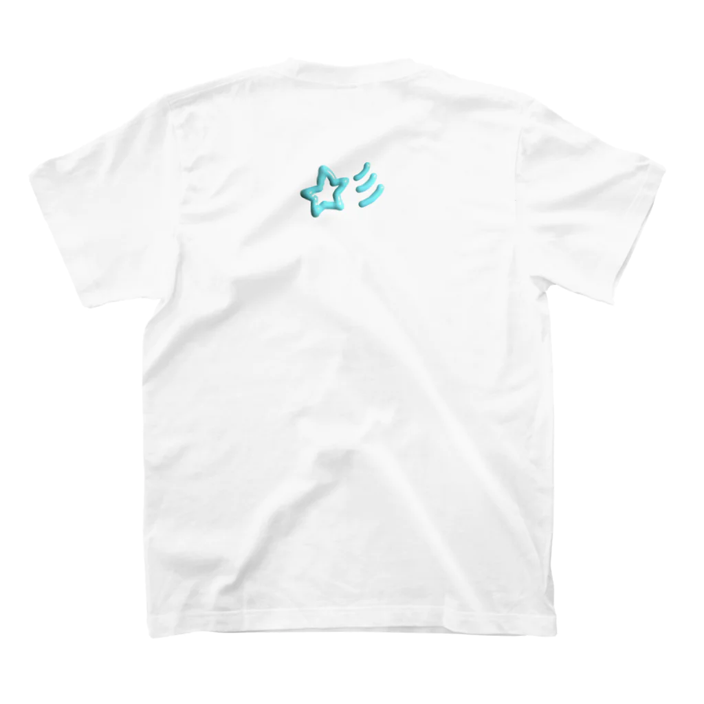 ぷるぷるんのぷるぷるんねこちゃん Regular Fit T-Shirtの裏面