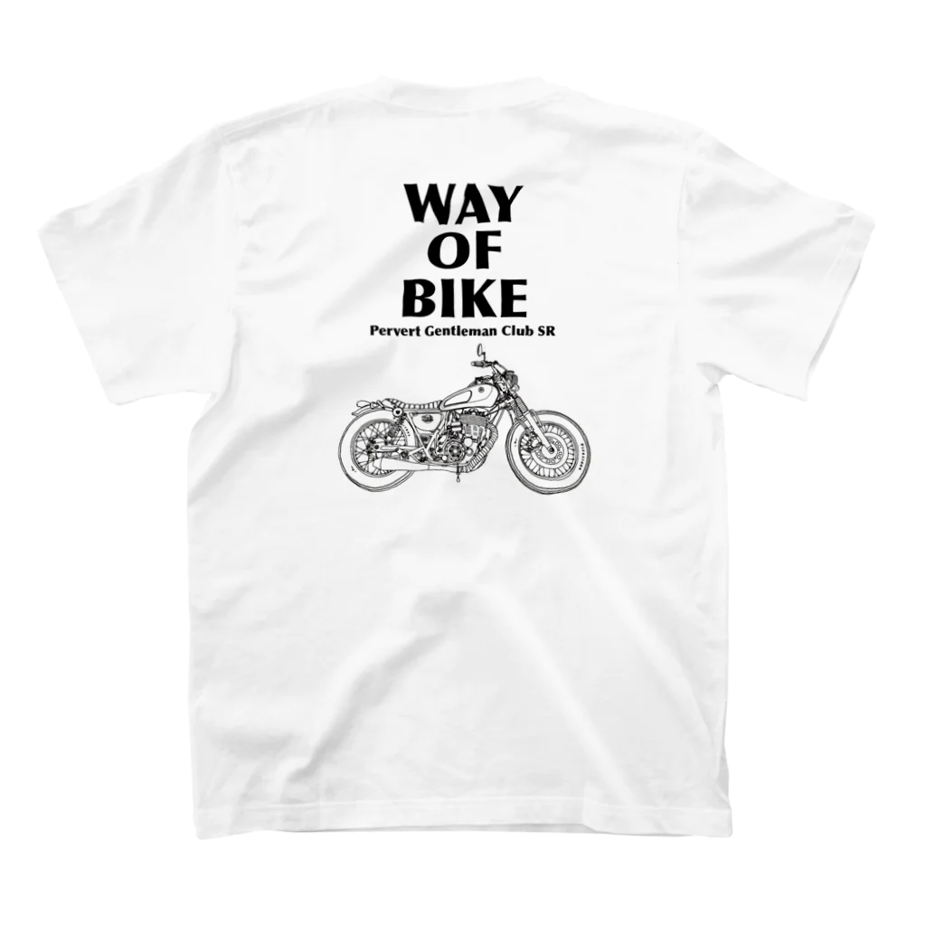 Chara Tiger motorcycleのMASA.BB スタンダードTシャツの裏面