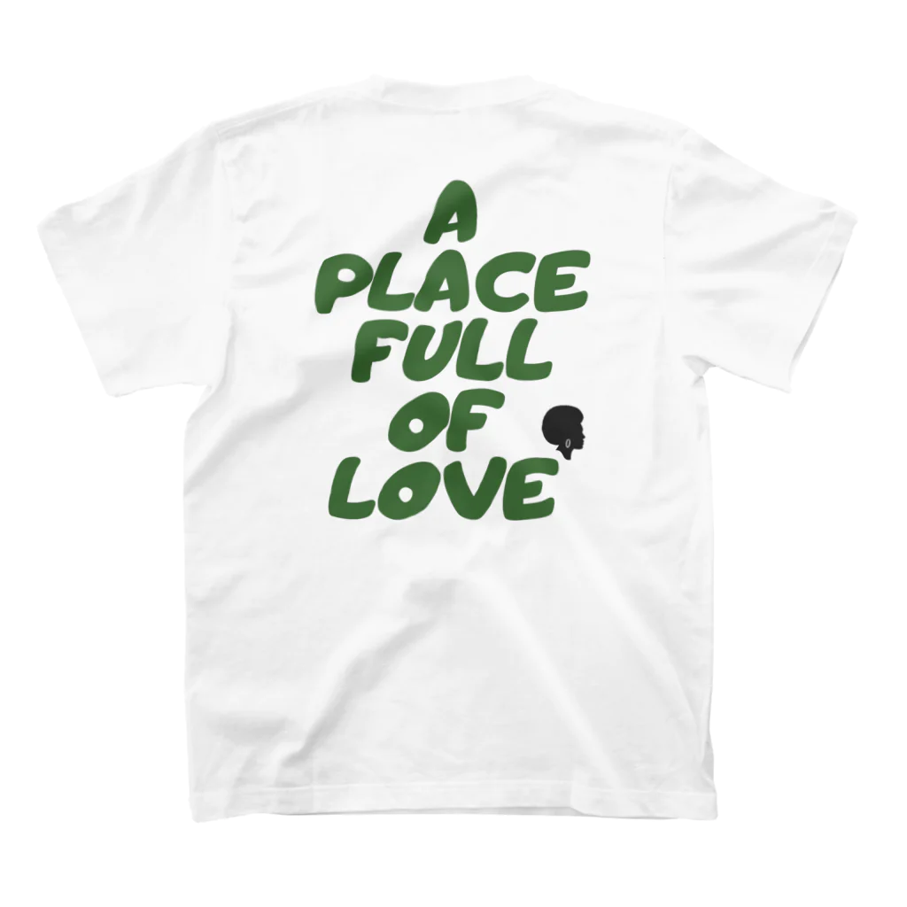 miraishoppのa place of love Regular Fit T-Shirtの裏面