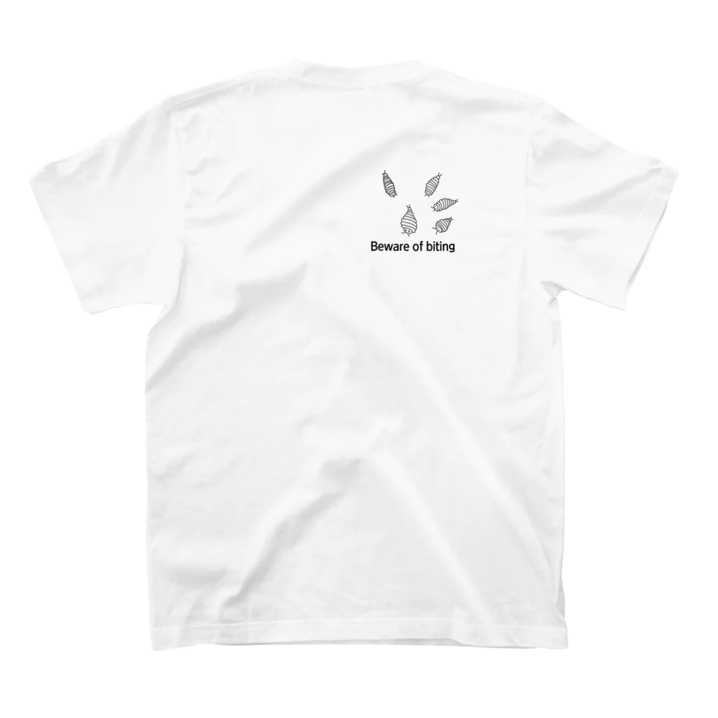 mfikopppの噛みつき注意 スタンダードTシャツの裏面