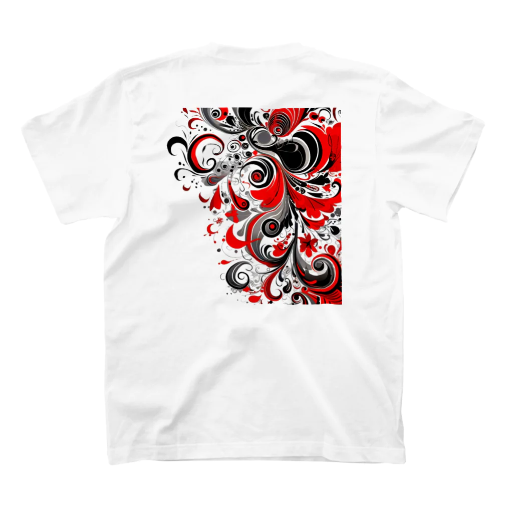 AliceDesignLab.のRed&Black スタンダードTシャツの裏面