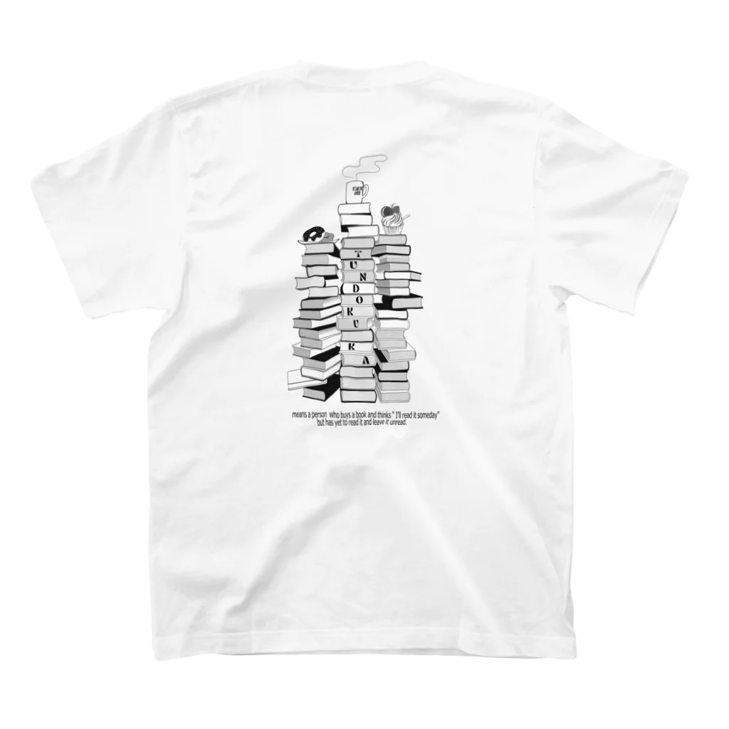 Citrus Gardenの両面プリント　積読BOOKCAFE Regular Fit T-Shirtの裏面