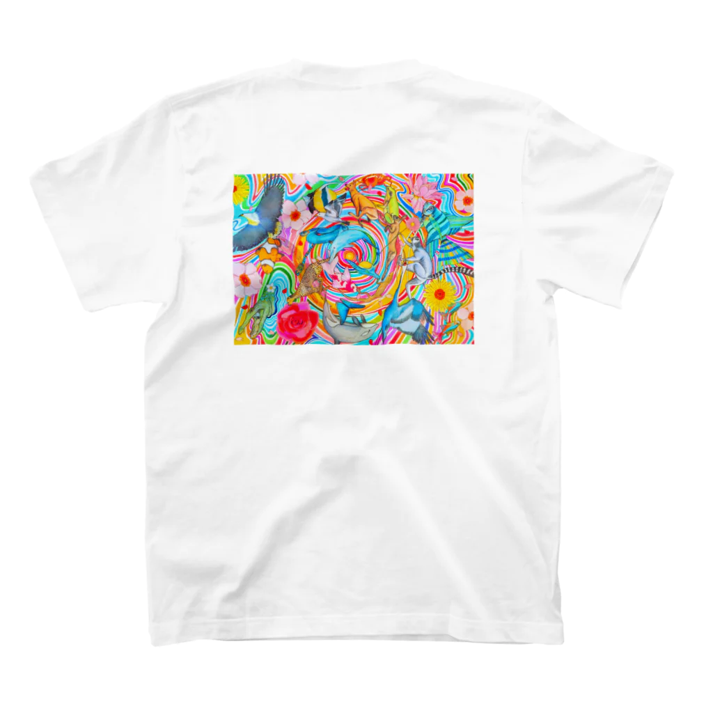 FLOWERTOWERのぐるぐる スタンダードTシャツの裏面