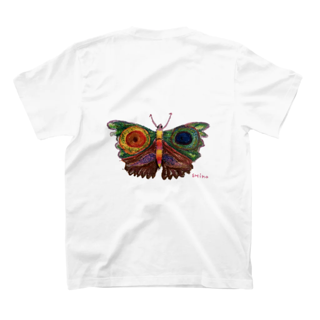 hirotamikakoの猛毒のどくどく蝶おやこ スタンダードTシャツの裏面