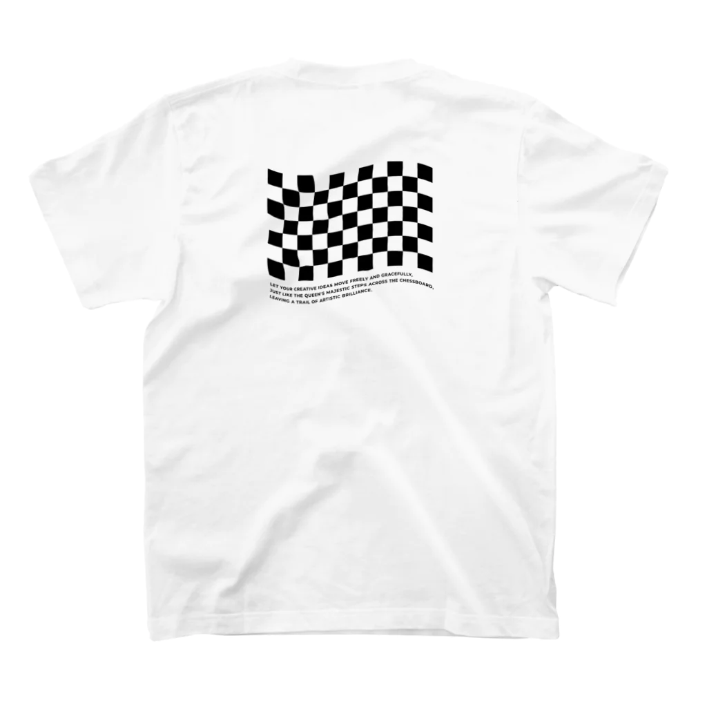 COHAL ARTのCHECKMATE YOUR IMAGINATION スタンダードTシャツの裏面