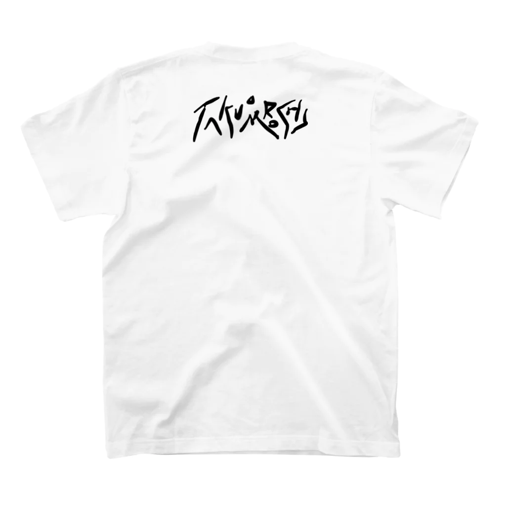 タクオぶのバケネコヒーロー Regular Fit T-Shirtの裏面