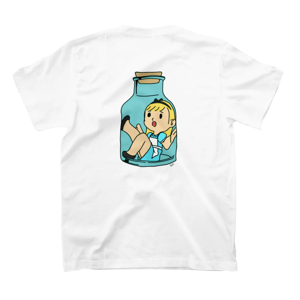 FeliceAliceの瓶詰めアリスちゃん スタンダードTシャツの裏面