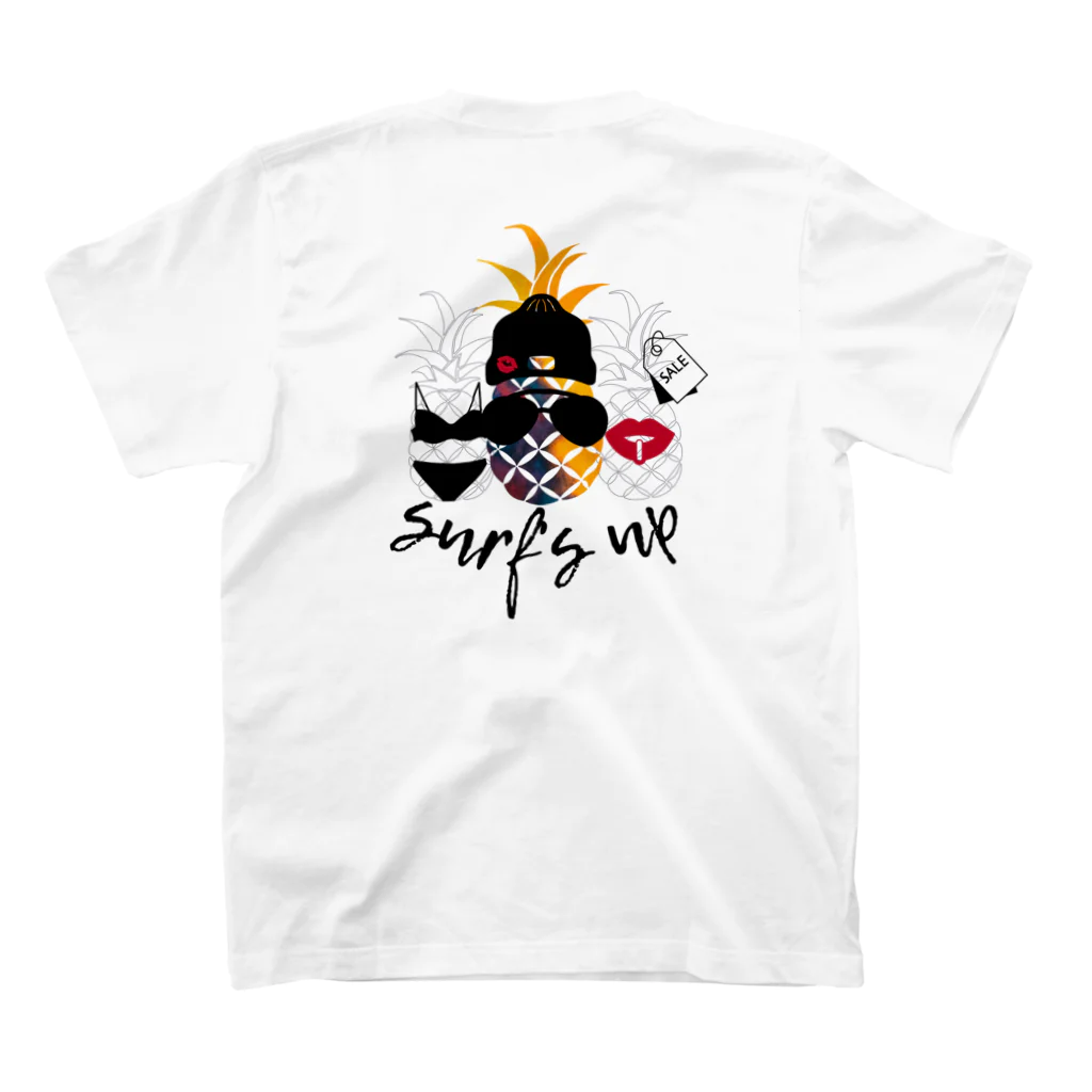 Surf’s up＊オリジナルデザインitemのsurf's up!パイナップルズ🍍 スタンダードTシャツの裏面