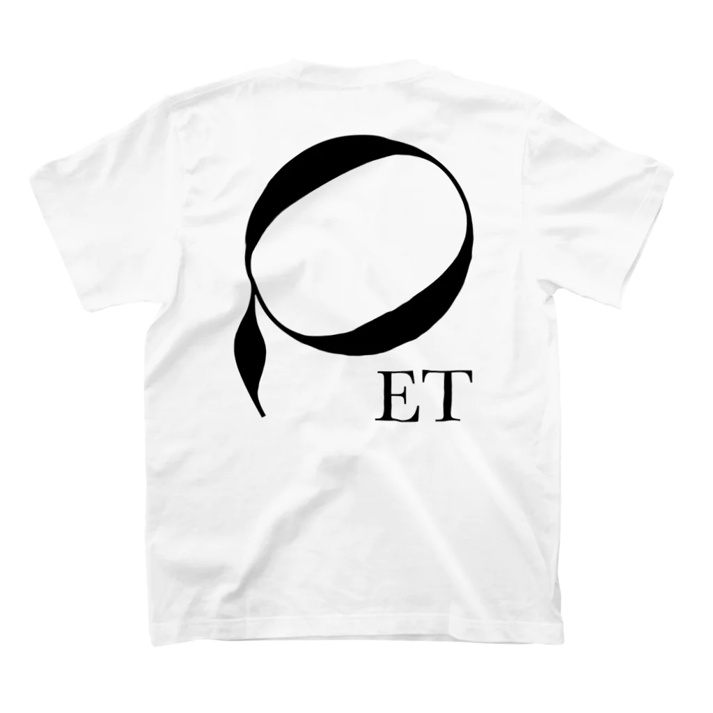 Egyptian TriangleのET "Q" BLK スタンダードTシャツの裏面