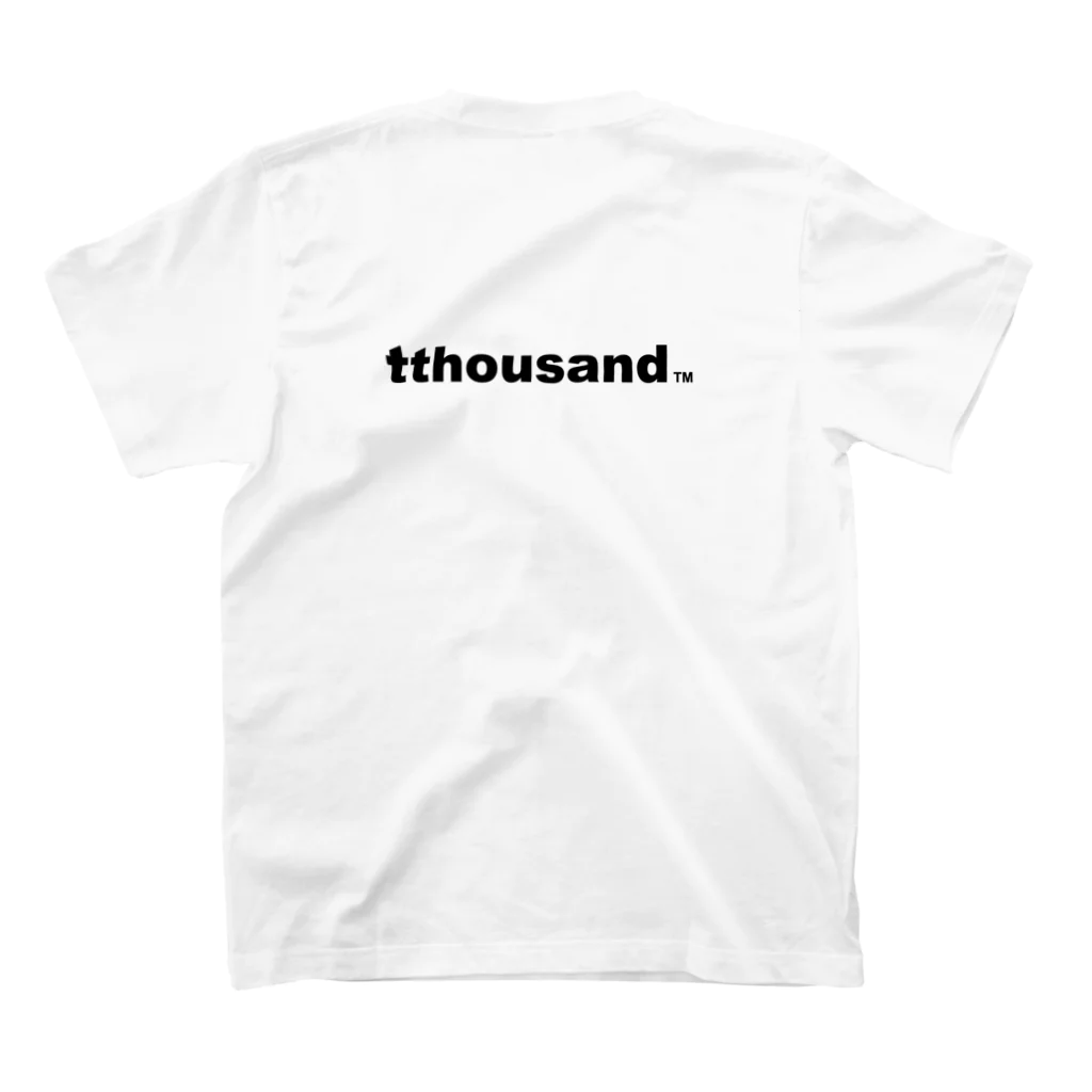 tthousand6のtthousand ロゴTシャツ２ スタンダードTシャツの裏面